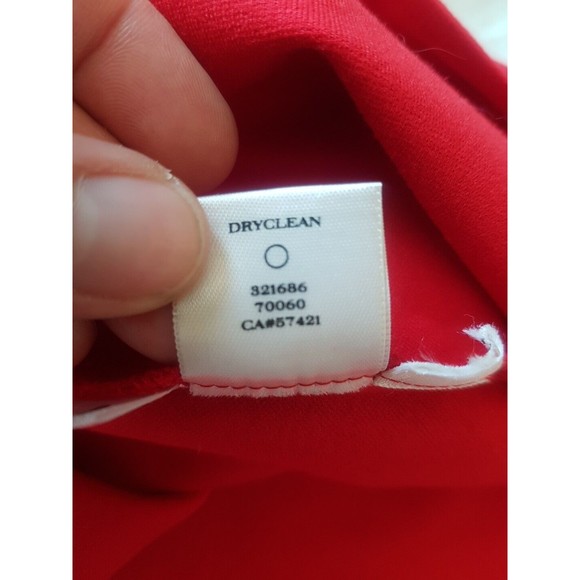 Ann Taylor Womens Dress Size 4 Red Knee-Length Valentine's Office Career Work - Picture 8 of 13